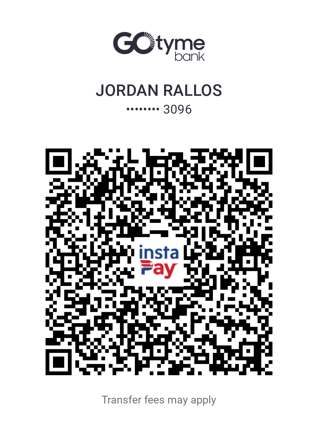 GoTyme Bank QR — Jordan Rallos