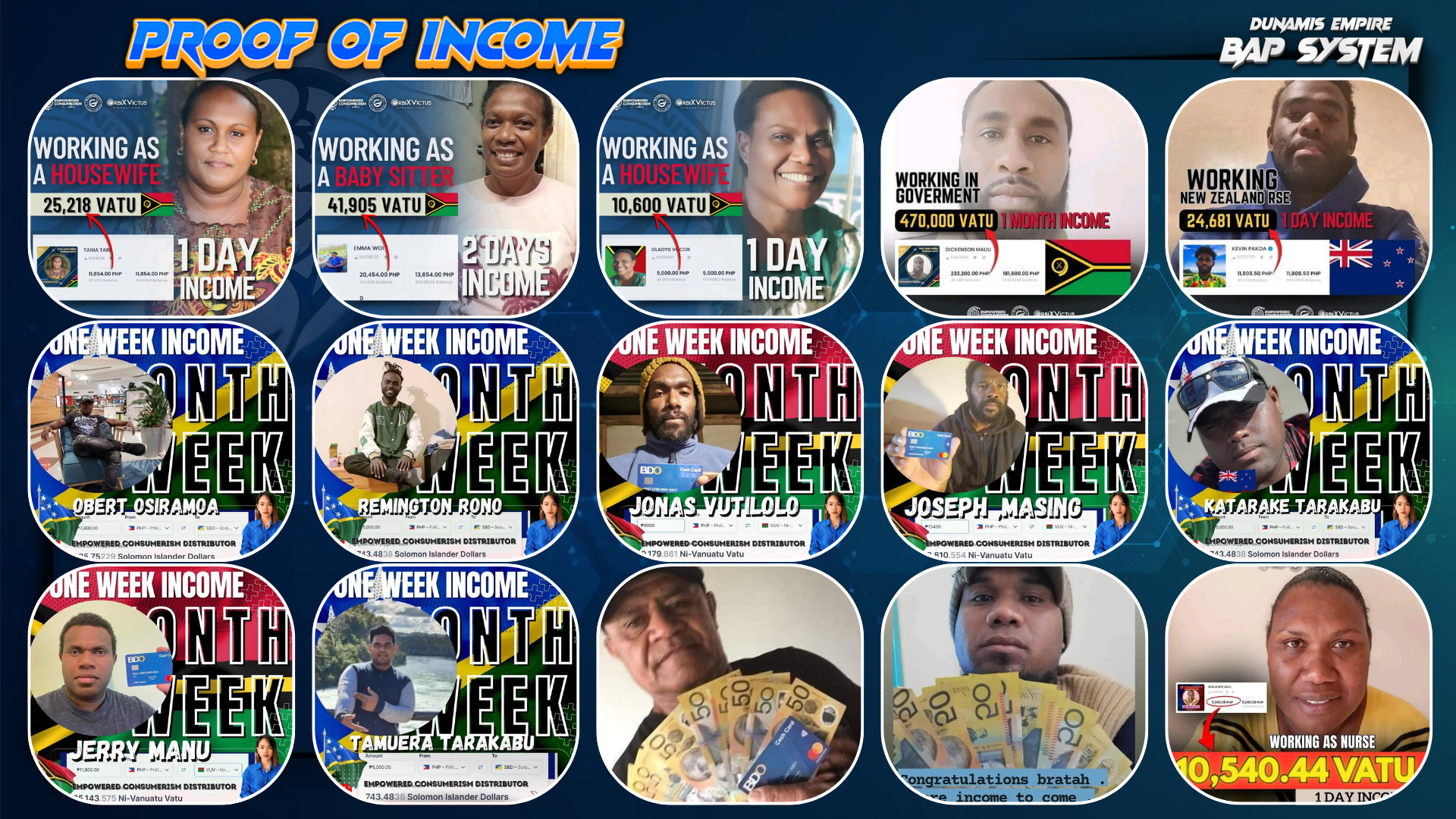 Proof of income 1